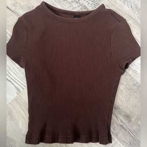 Brown Cropped Top